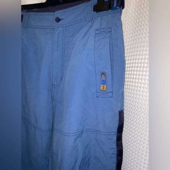 Women’s Vintage Y2K President Stone blue belted high waisted cargo pants Sz 32 - Picture 9 of 16